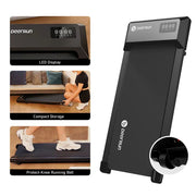 DeerRun Q1 Urban Mini Under-Desk Treadmill with Remote Control