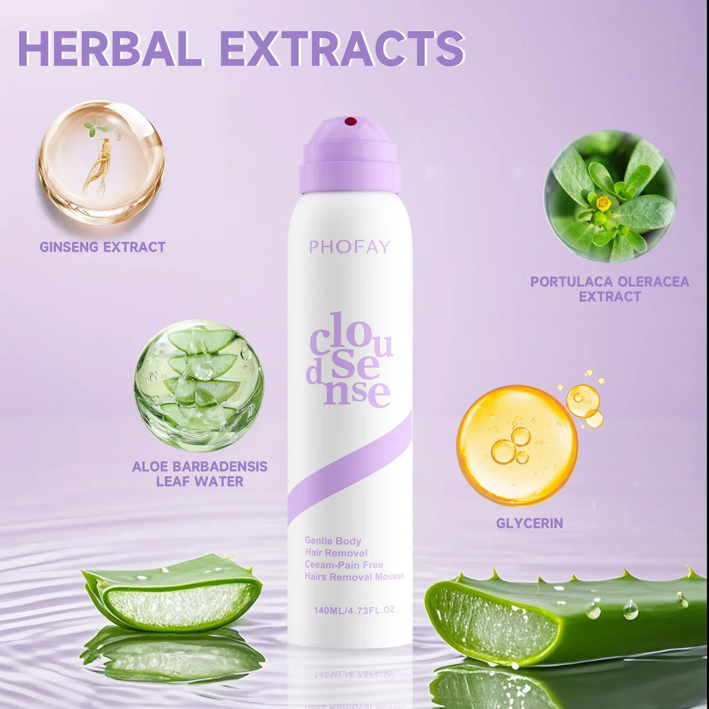 PHOFAY Spray-On Hair Removal Mousse