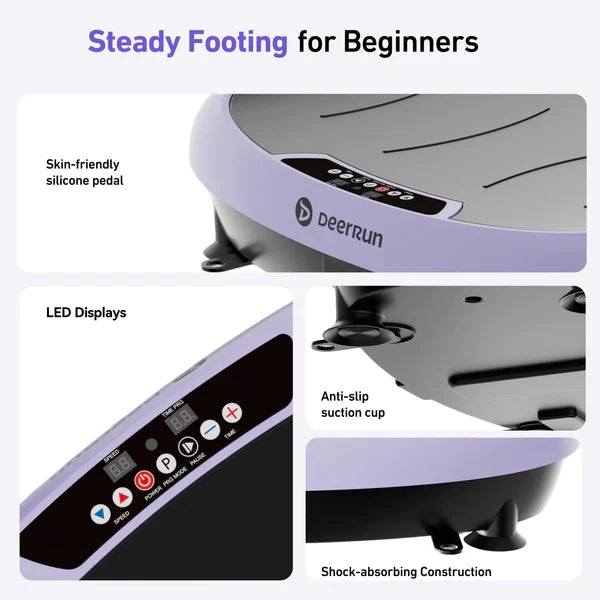 DeerRun® High-Power Full‑Body Vibration Plate Workout