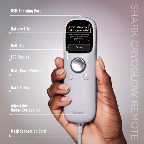 Shark CryoGlow Under-Eye Cooling + LED Mask