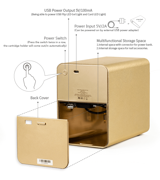 PORTABLE NAIL PRINTER