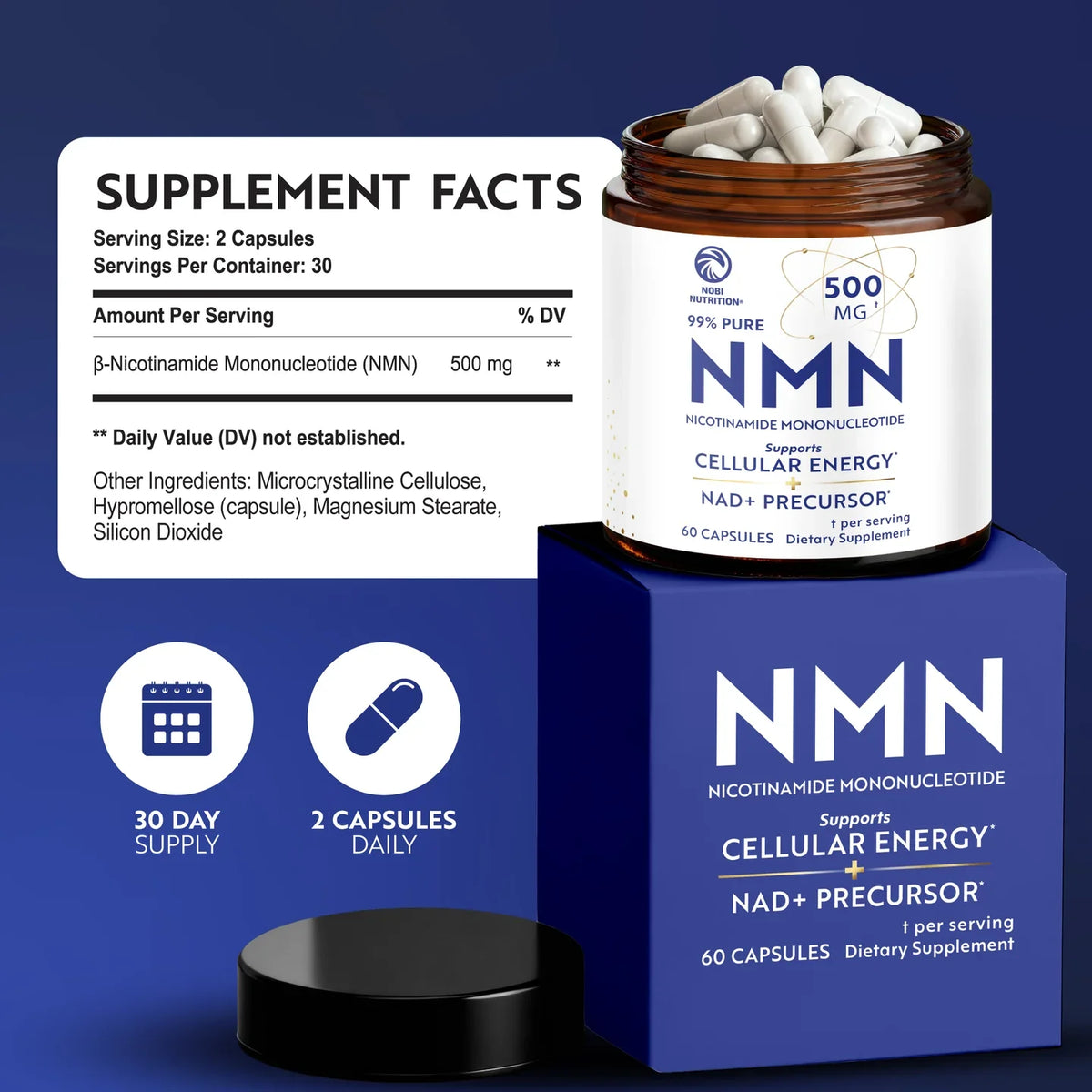 NMN 500mg Capsules