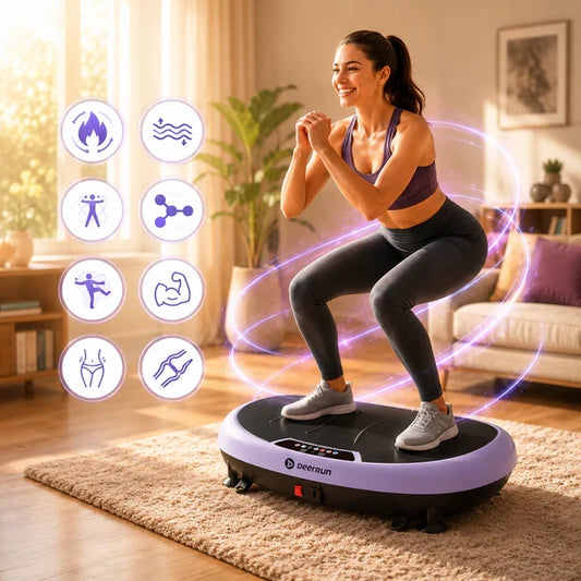 DeerRun® High-Power Full‑Body Vibration Plate Workout